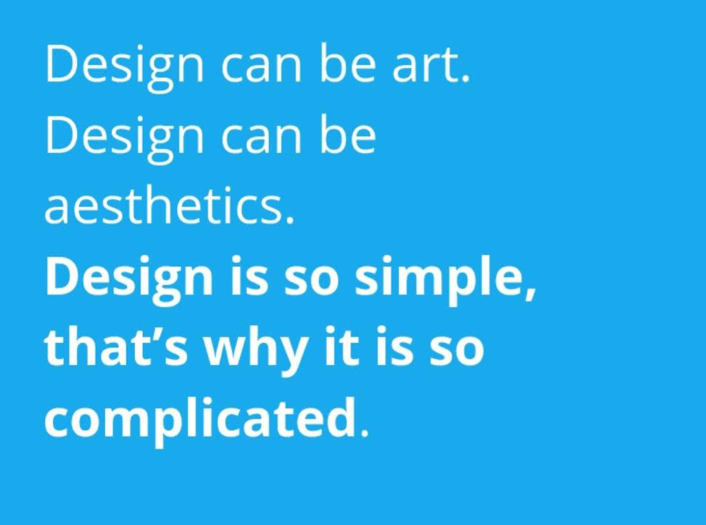 Design can be